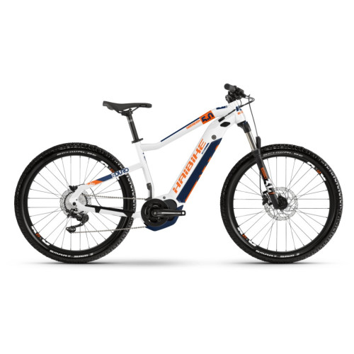 Купить Велосипед  Haibike SDURO HardNine 5.0 i500Wh 10 s. Deore 29", рама L, бело-оранжево-синий, 2020 в Киеве - фото №1